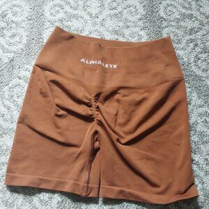Alpahelte amplify shorts brown size small